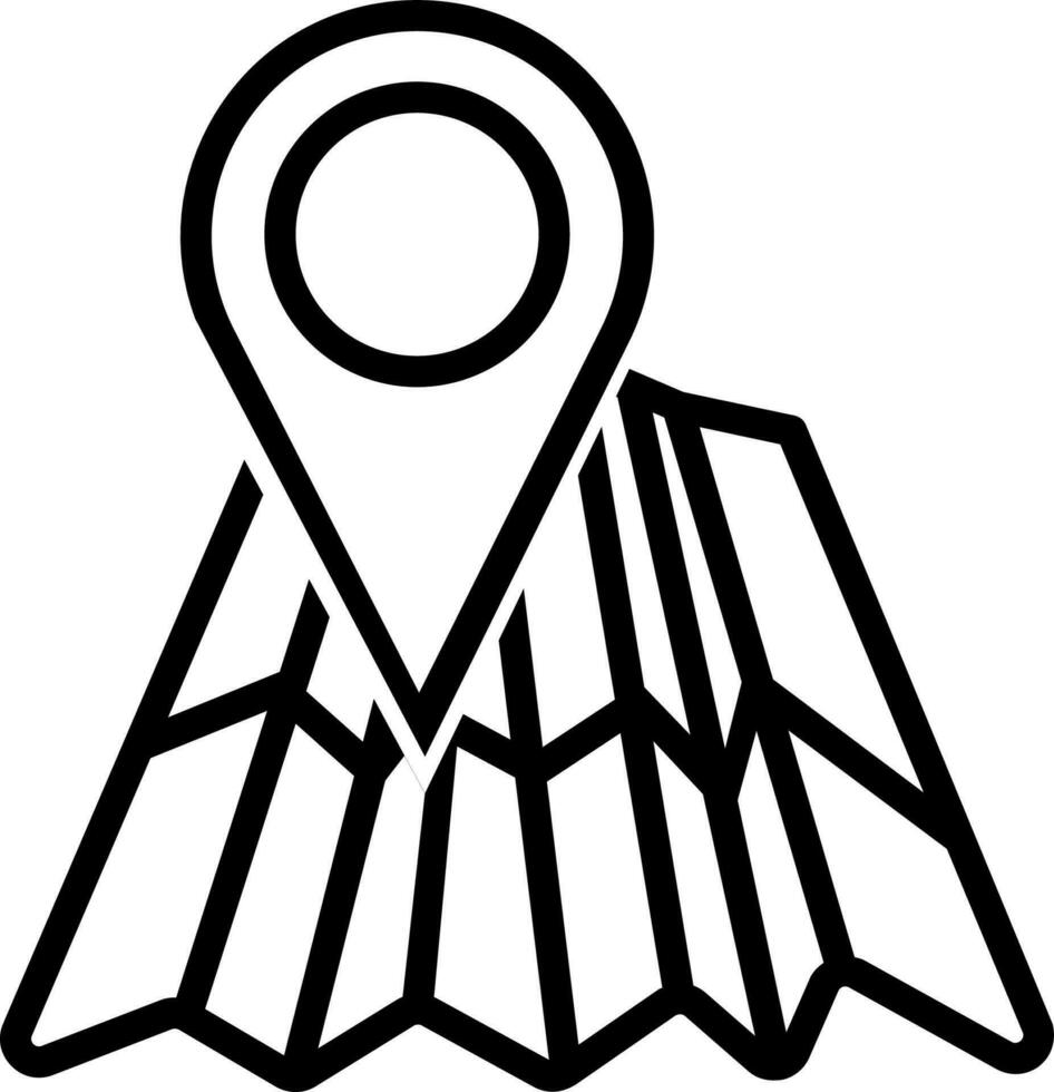 Karte Symbol Vektor Illustration