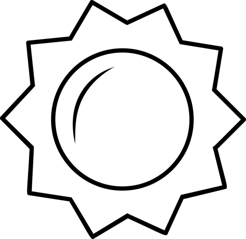 das Sonne Symbol Vektor Illustration