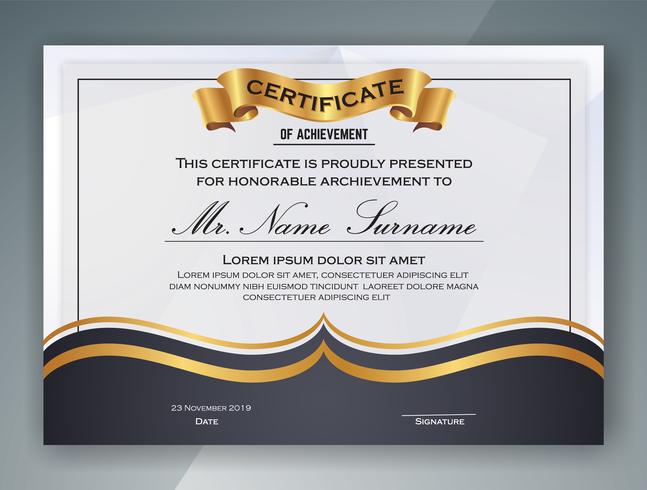 Mehrzweck Professional Certificate Template Design. Vektor il