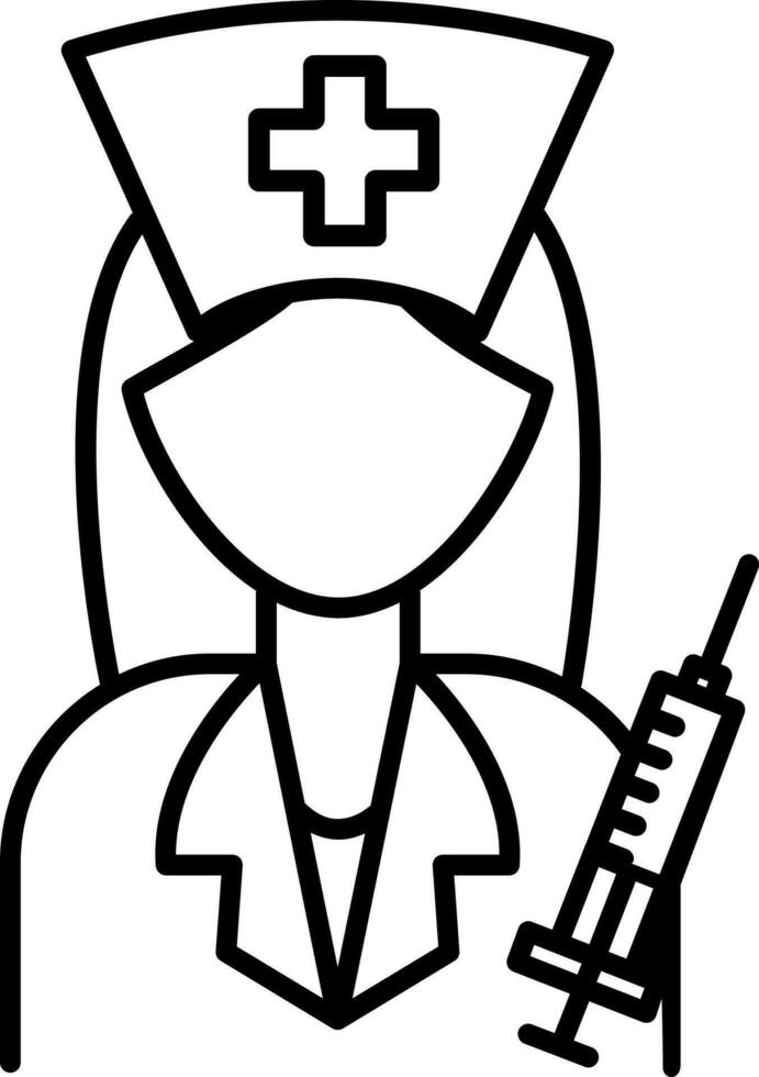 Krankenschwester Symbol Vektor Illustration