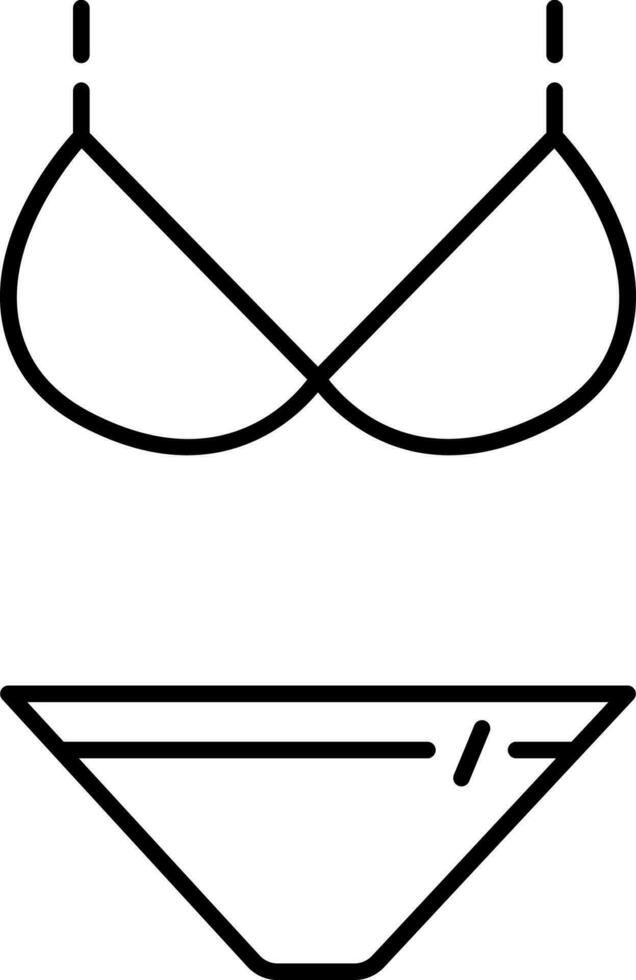 Badeanzug Symbol Vektor Illustration