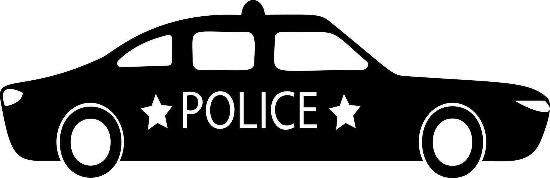 Polizei Auto Element von Beliebt Auto Symbol Vektor Illustration