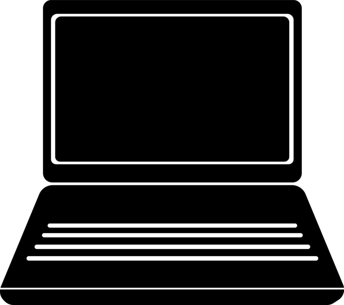en bärbar dator ikon vektor illustration