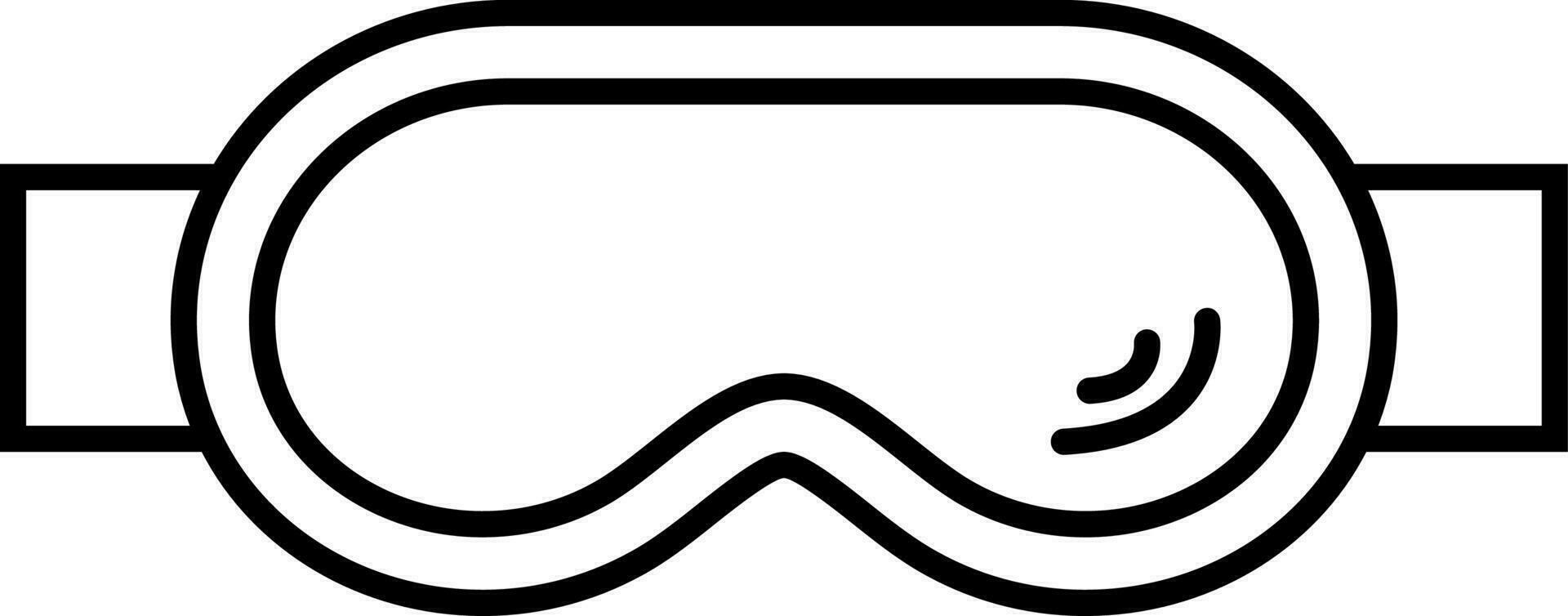 glasögon för dykning ikon vektor illustration