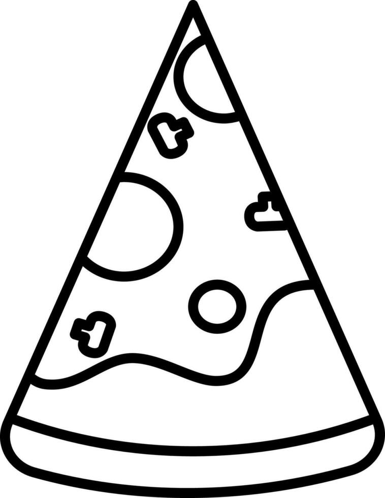 Stück von Pizza Symbol Vektor Illustration