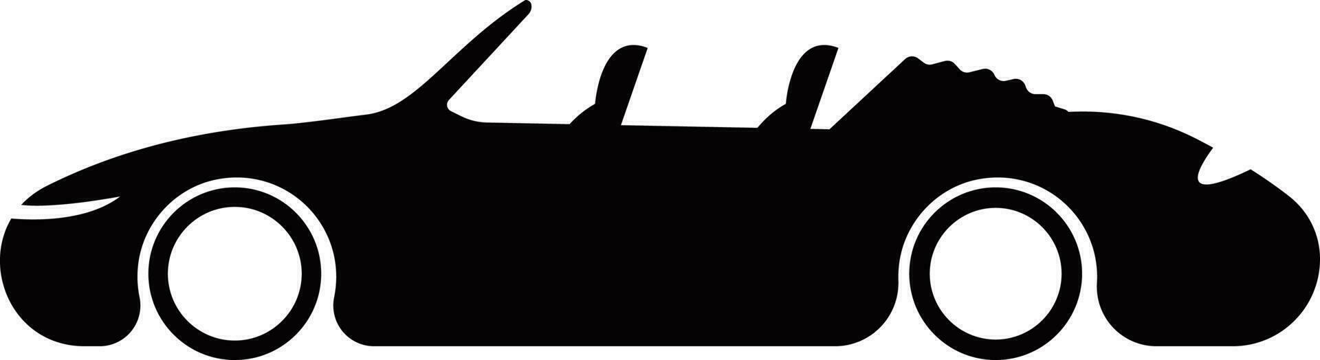 isoliert Cabriolet Symbol Vektor Illustration
