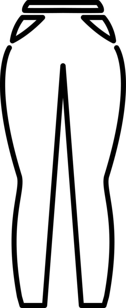 Damen Hose Symbol Vektor Illustration