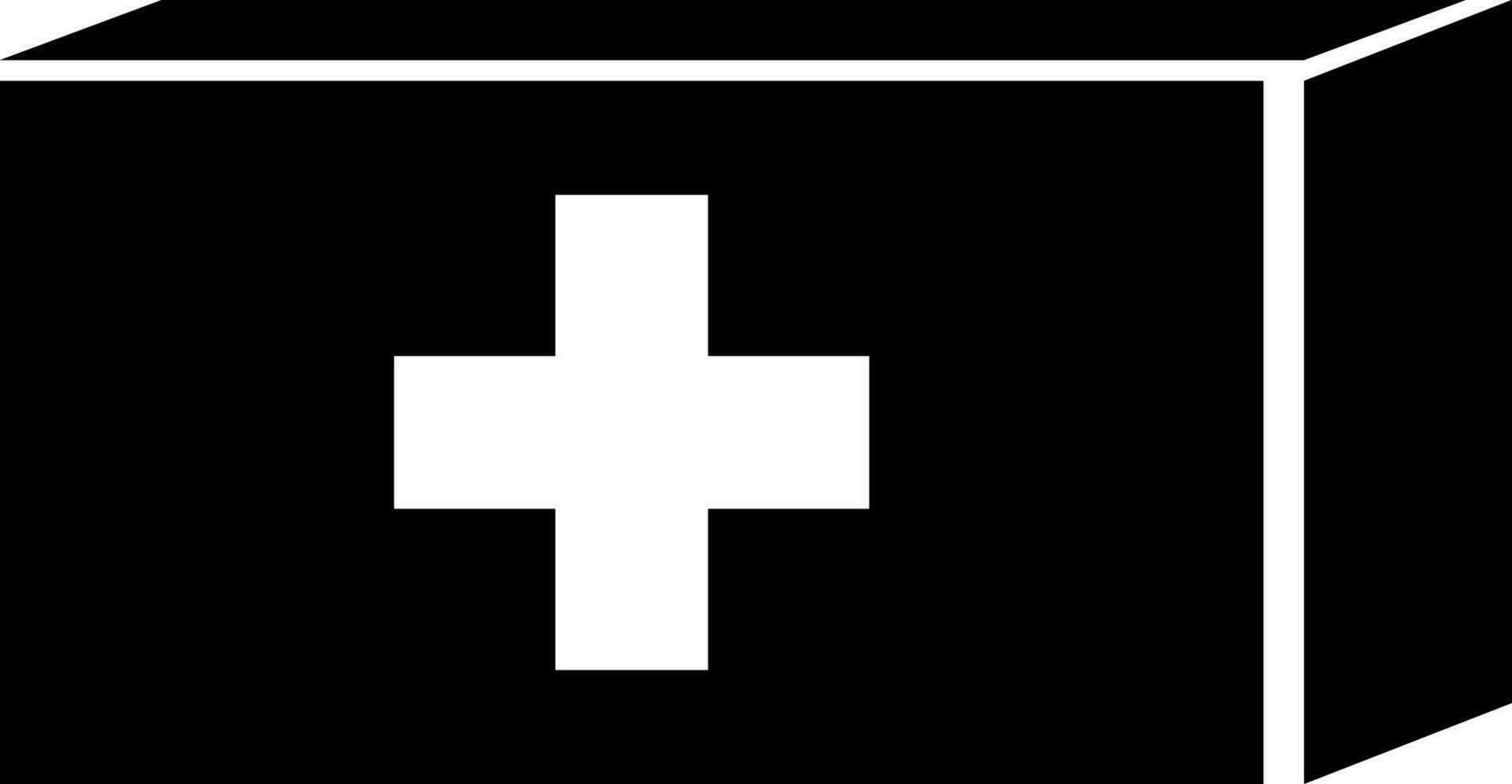 medicinsk låda ikon vektor illustration