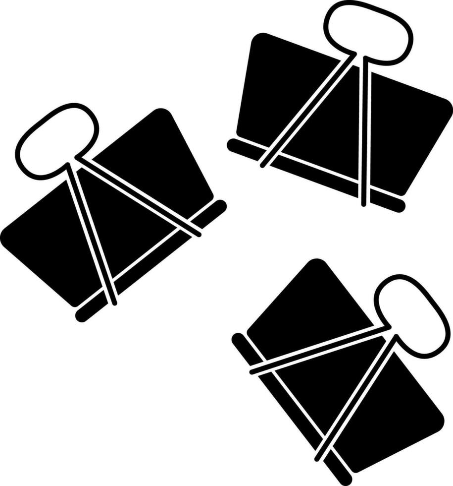 Büroangestellter Klemmen Symbol Vektor Illustration