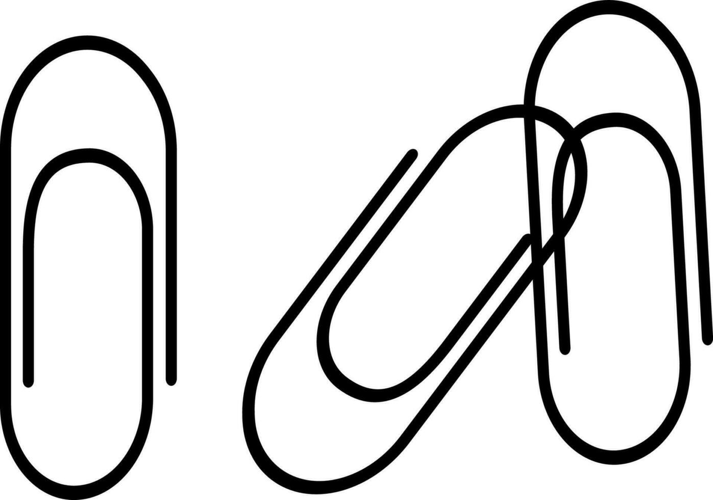 Papier Clips Symbol Vektor Illustration