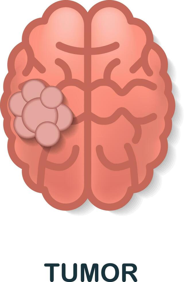 Tumor Symbol. 3d Illustration von Krankheiten Sammlung. kreativ Tumor 3d Symbol zum Netz Design, Vorlagen, Infografiken und Mehr vektor