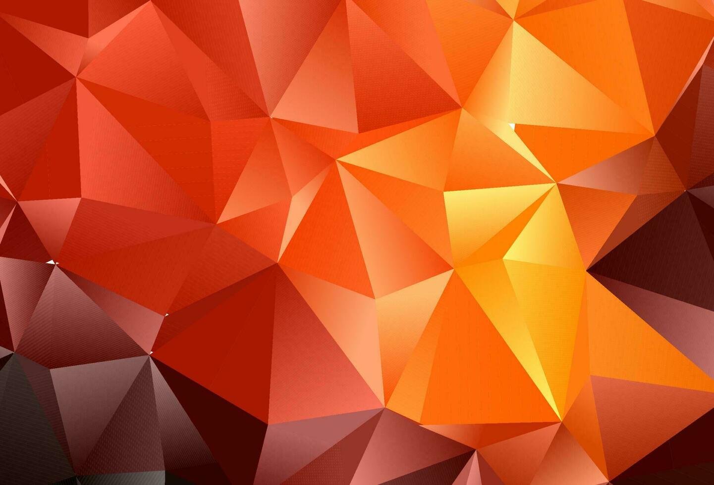 mörk orange vektor triangel mosaikomslag.