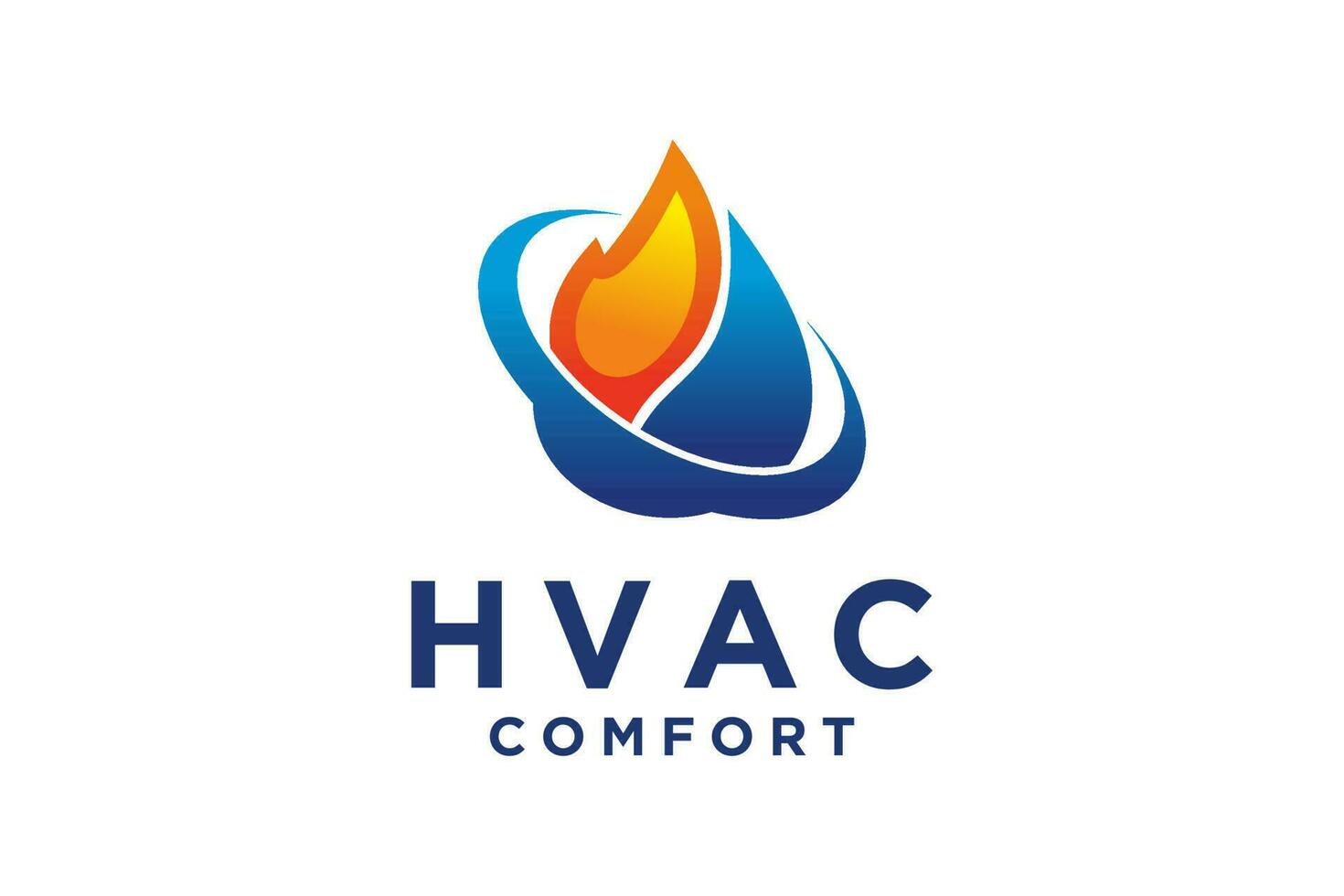 hvac logotyp design, uppvärmning ventilation och luft konditionering, hvac logotyp packa mall. vektor