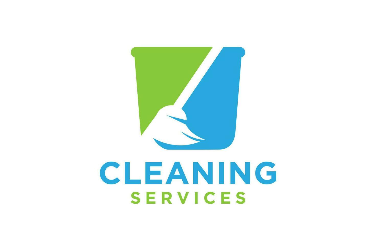 rengöring service företag logotyp design, eco rengöring logotyp begrepp vektor. vektor