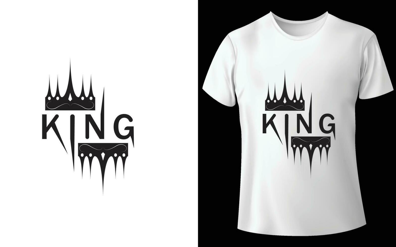 Beste Vektor König t Hemd Design