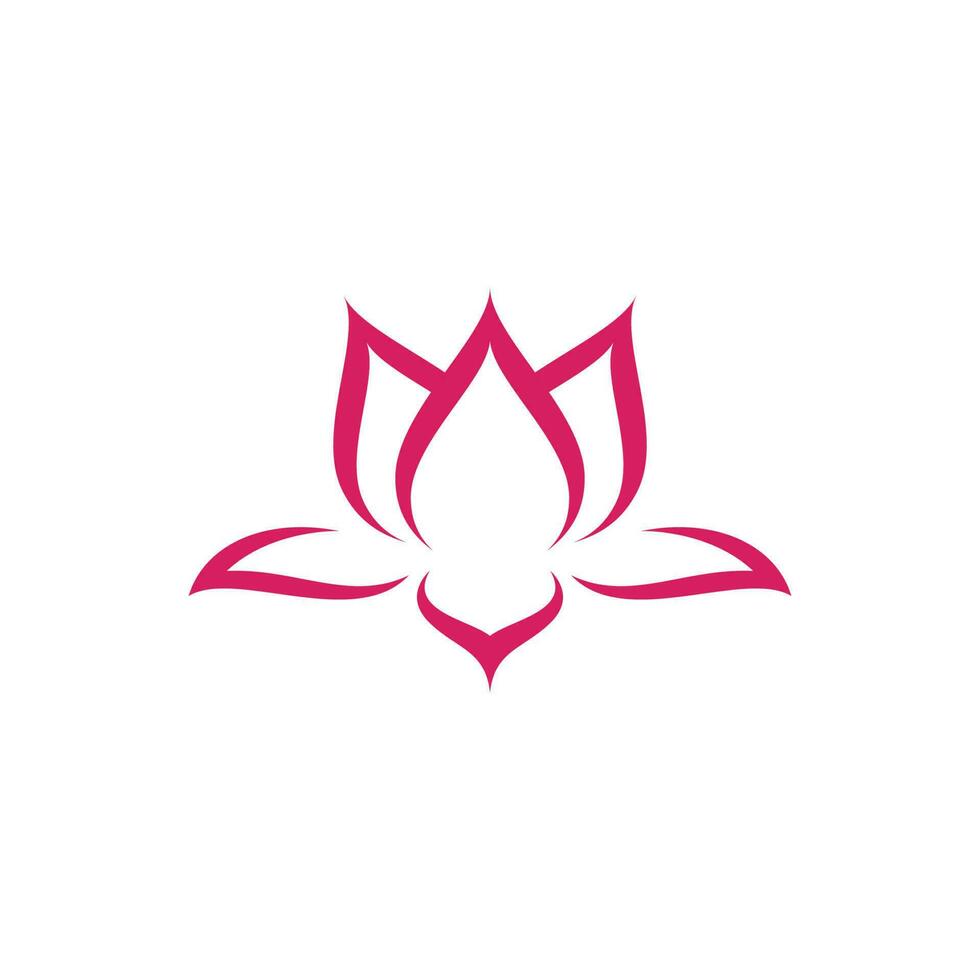 skönhet lotus vektor logotyp mall