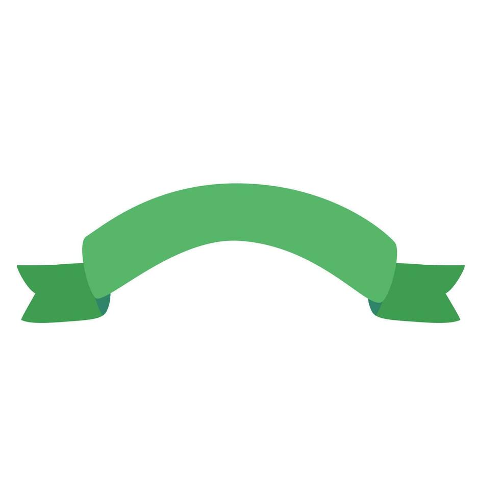 grön band baner dekoration vektor
