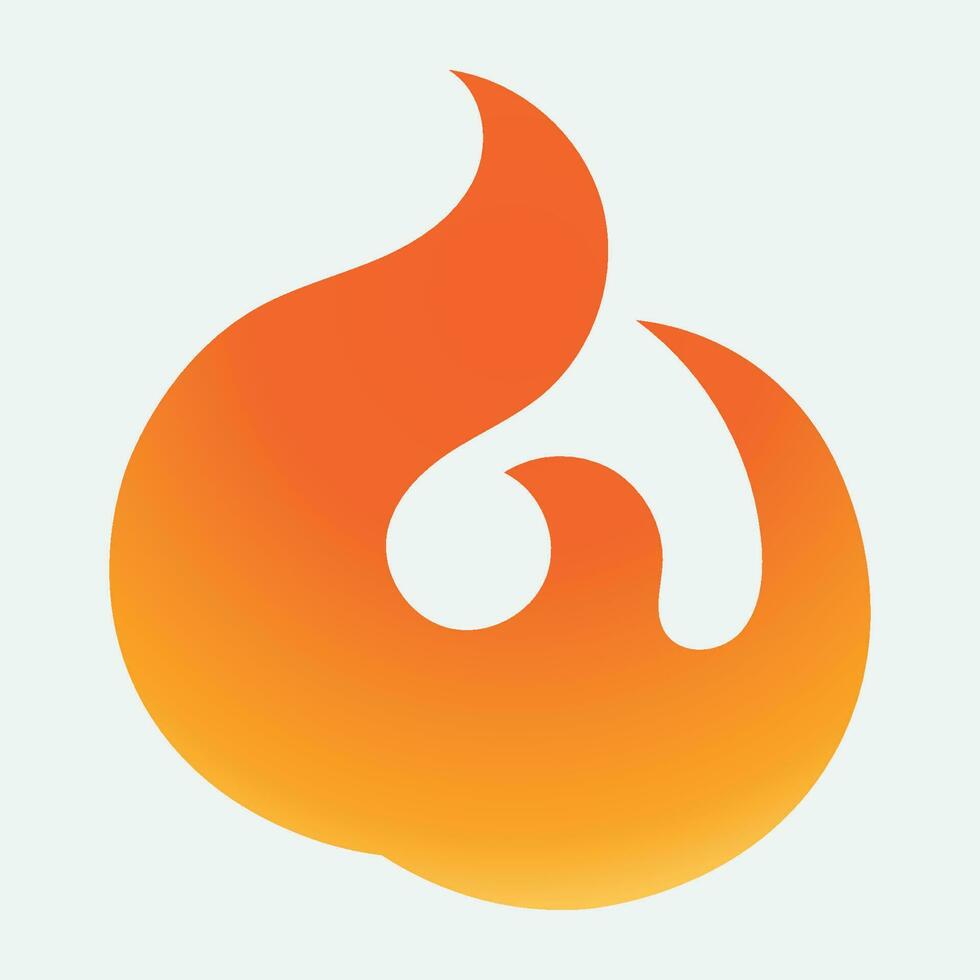ikon logotyp flamma på jord vektor