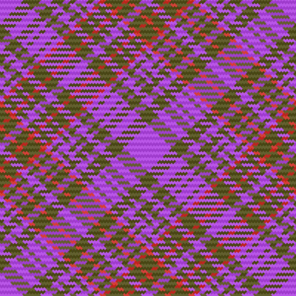 Vektor prüfen Muster. Stoff Tartan Textur. Plaid Hintergrund nahtlos Textil.