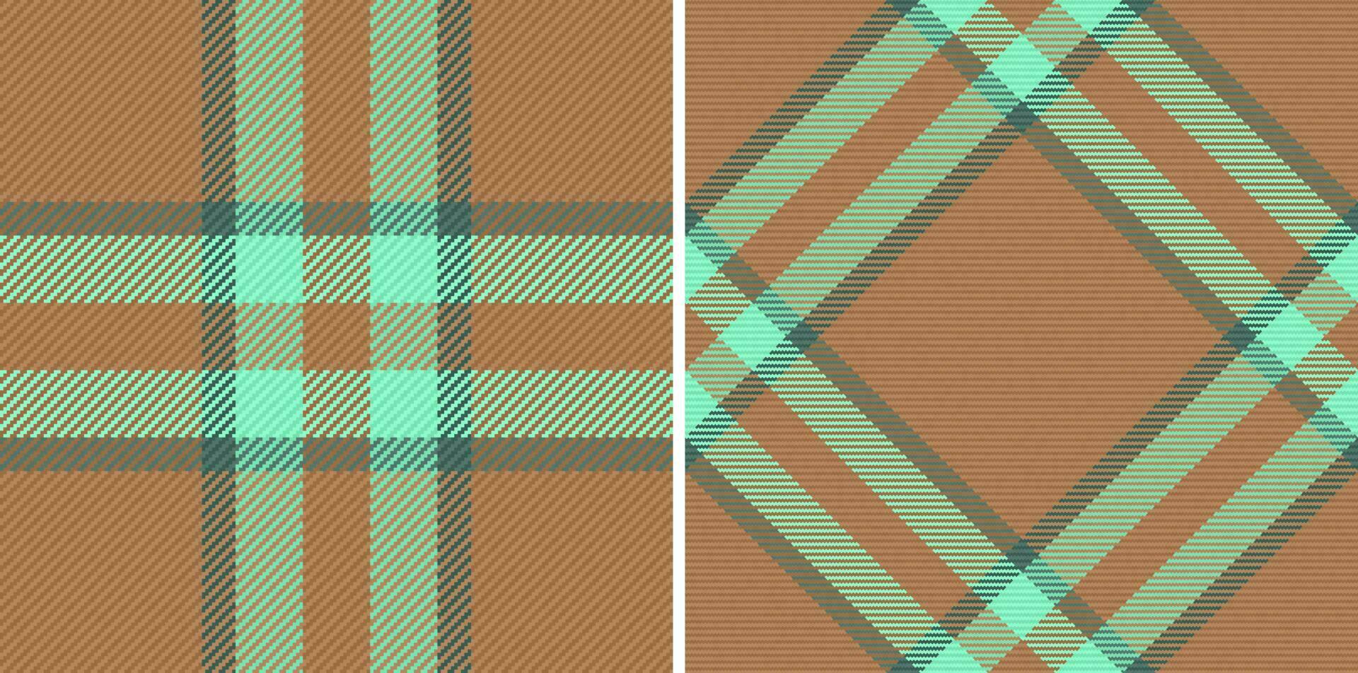 textur textil- bakgrund. vektor tyg kolla upp. sömlös pläd tartan mönster.