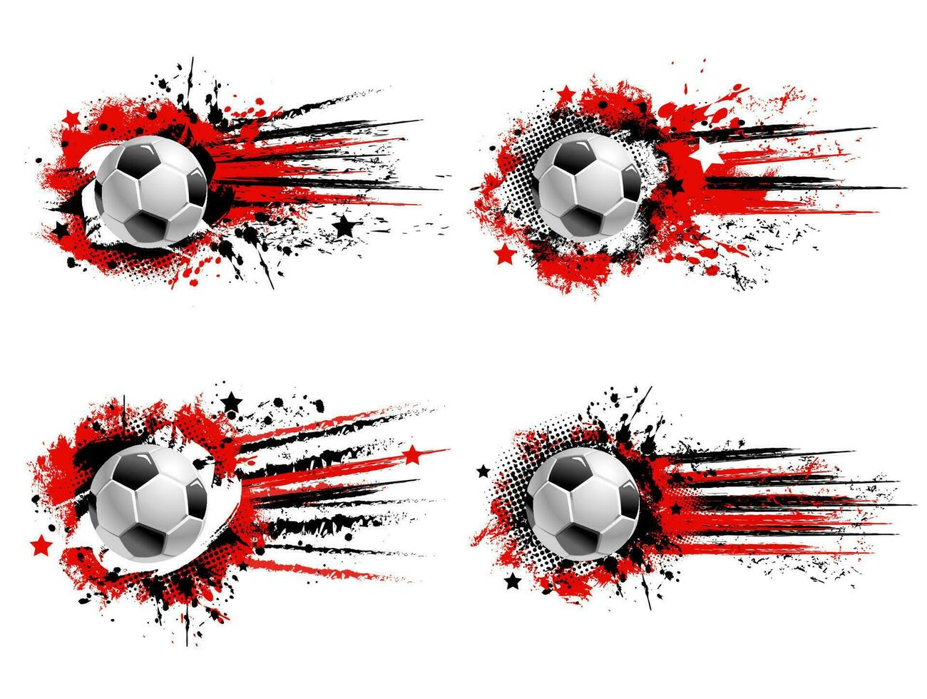 Fußball Fußball Sport Ball Grunge Vektor Banner