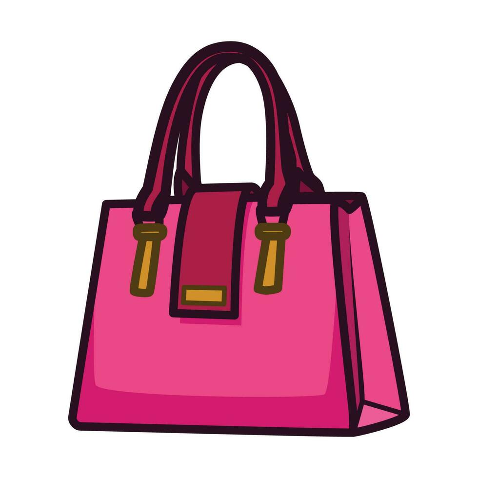 Mamas süß Rosa Tasche. Mütter Tag Symbol Vektor Illustration