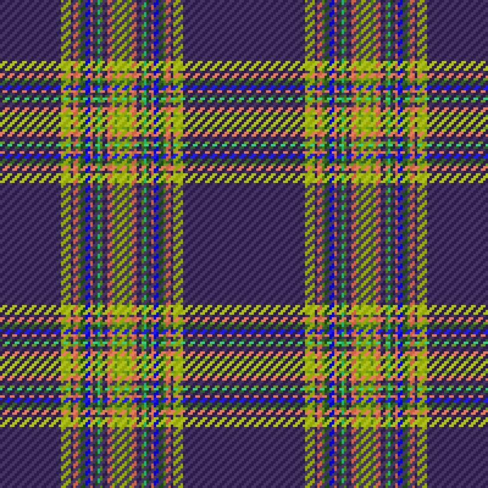 Tartan Plaid Muster. Vektor prüfen Hintergrund. Stoff Textil- nahtlos Textur.