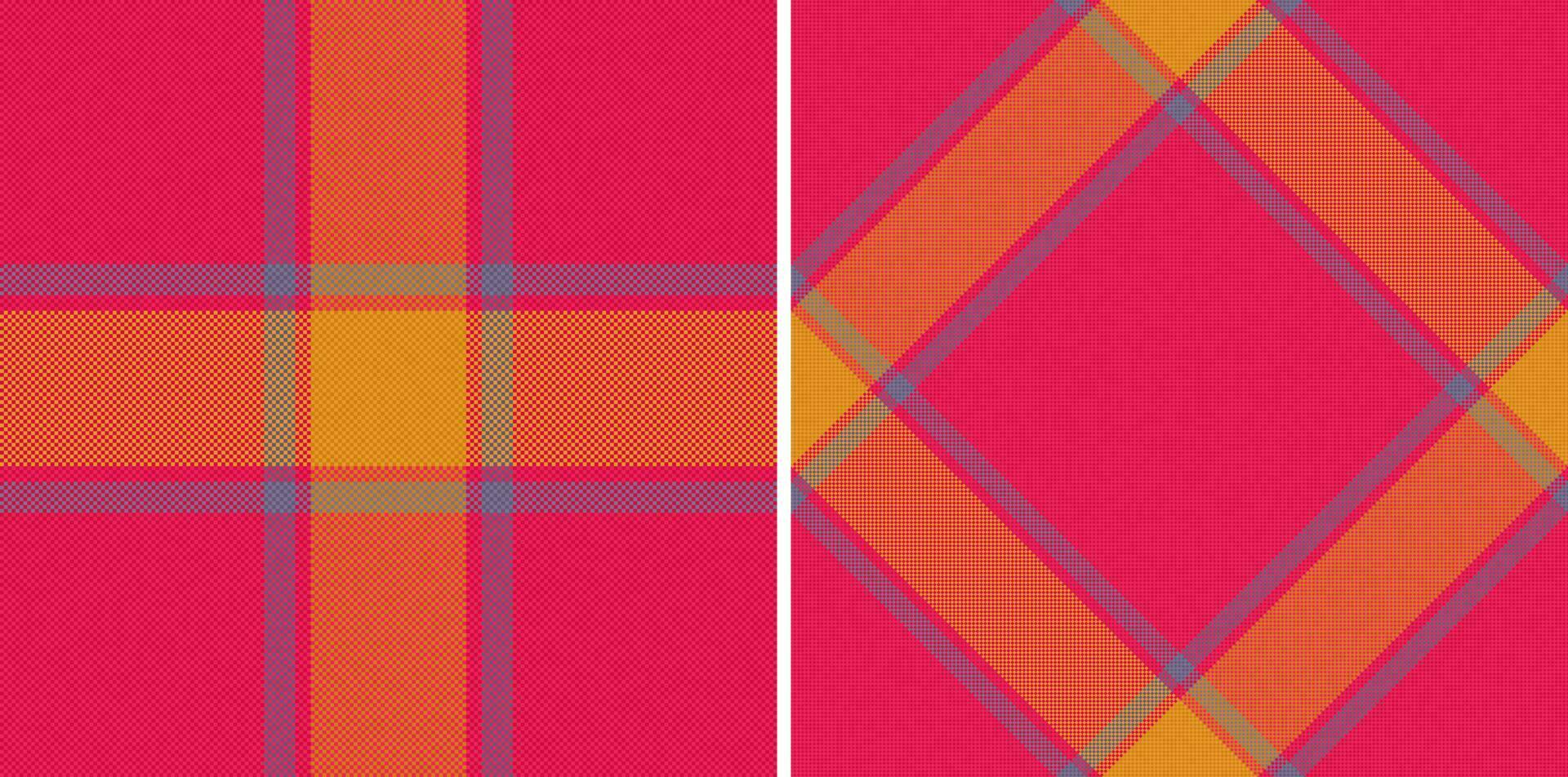 nahtlos Hintergrund Textur. prüfen Vektor Stoff. Muster Tartan Textil- Plaid.