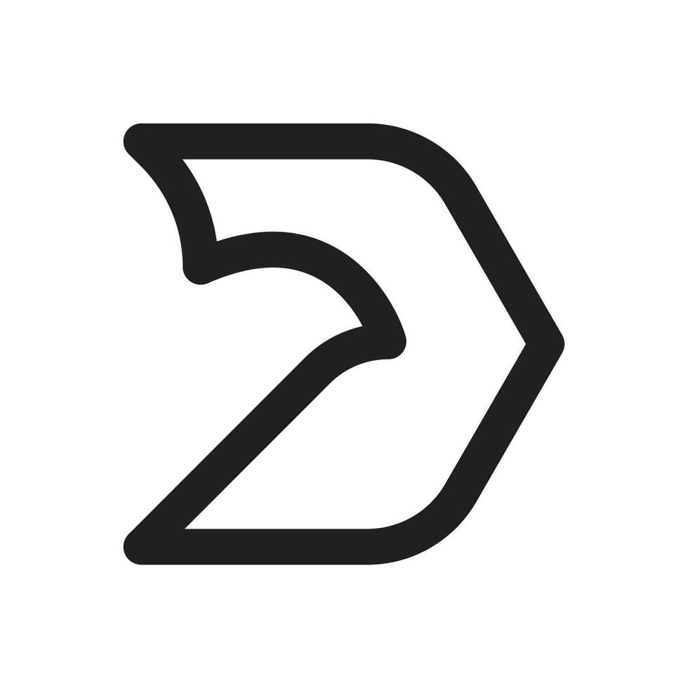 d Brief Logo Vektor kostenlos herunterladen