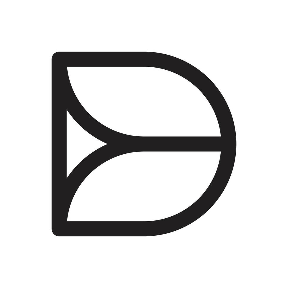 d Brief Logo Vektor kostenlos herunterladen