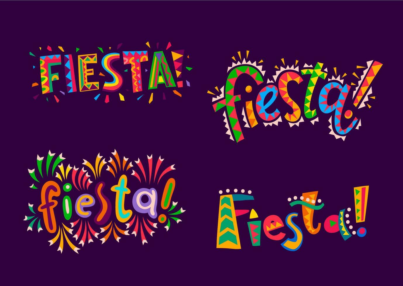 fiesta fest, mexikansk, spanska och latin Semester vektor