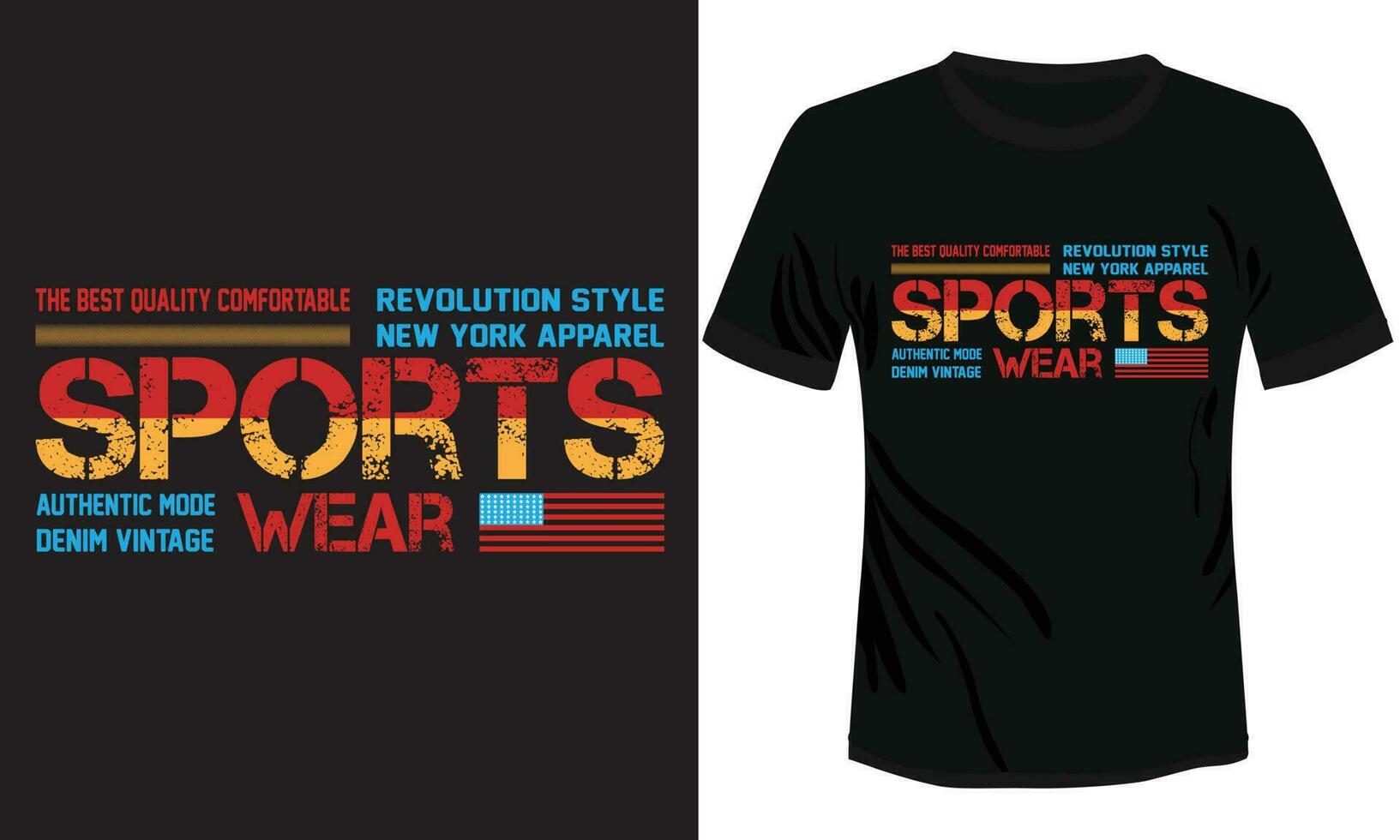 Sport tragen T-Shirt Design Vektor Illustration