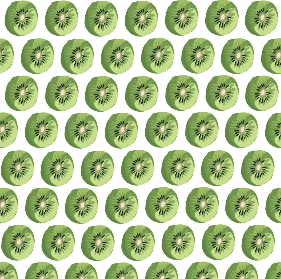 Kiwi Obst Muster Hintergrund Tapeten vektor