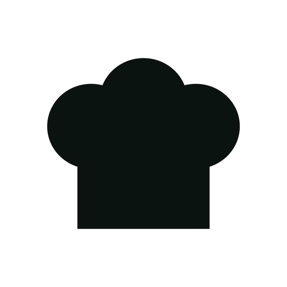 kock hatt ikon isolerat på vit bakgrund vektor