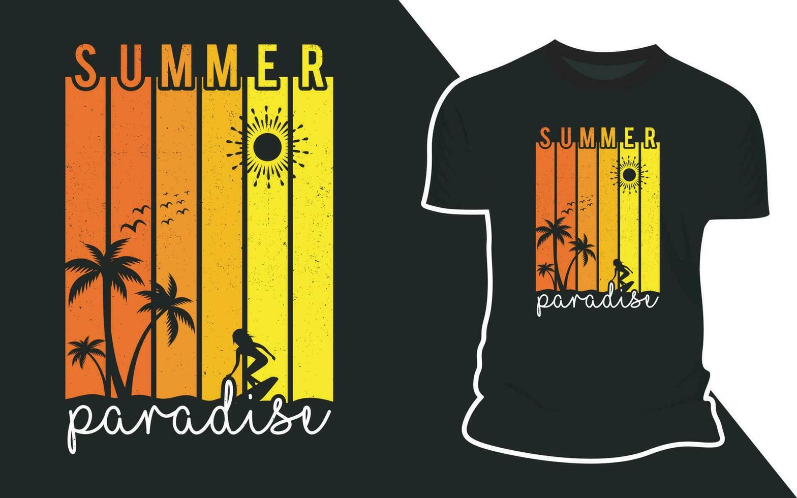 Sommer- Strand draussen Vektor t Hemd Design Grafik