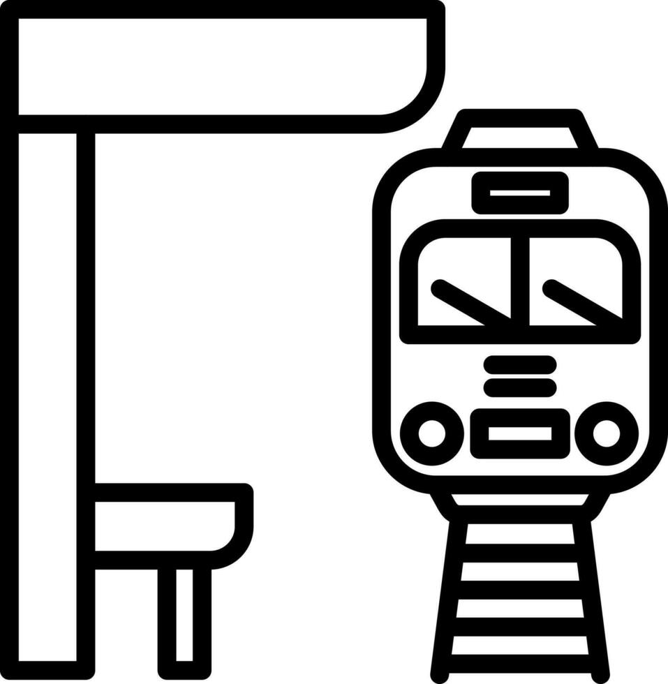 U-Bahn-Vektor-Icon-Design vektor