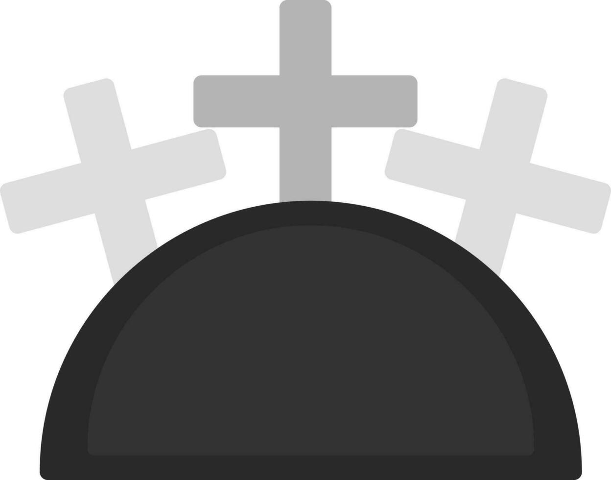 Friedhof-Vektor-Icon-Design vektor