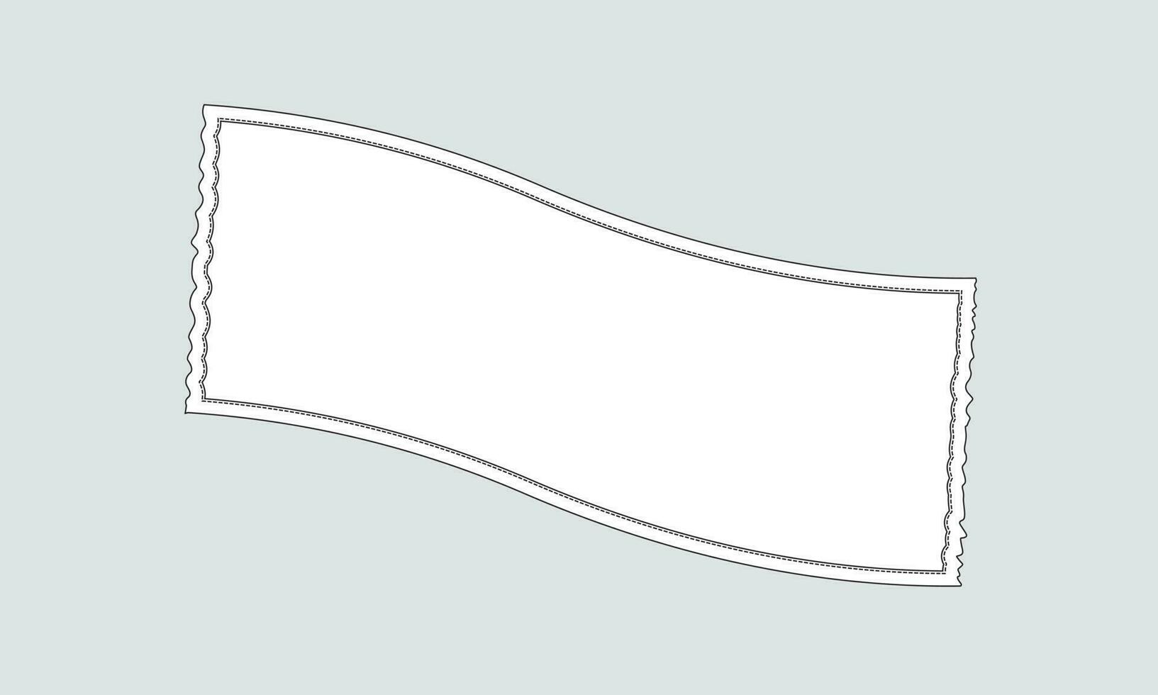 handdukar teknisk mode platt skiss vektor illustration mall