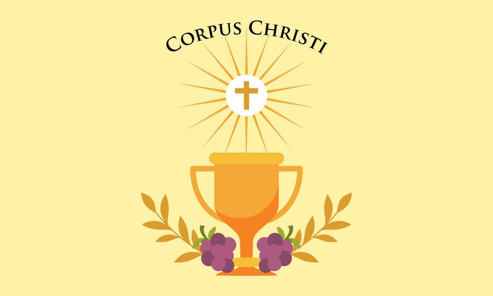 corpus christi katolik religiös Semester vektor