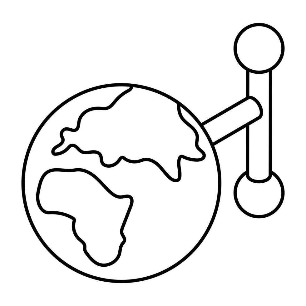 kreativ Design Symbol von global Netzwerk vektor