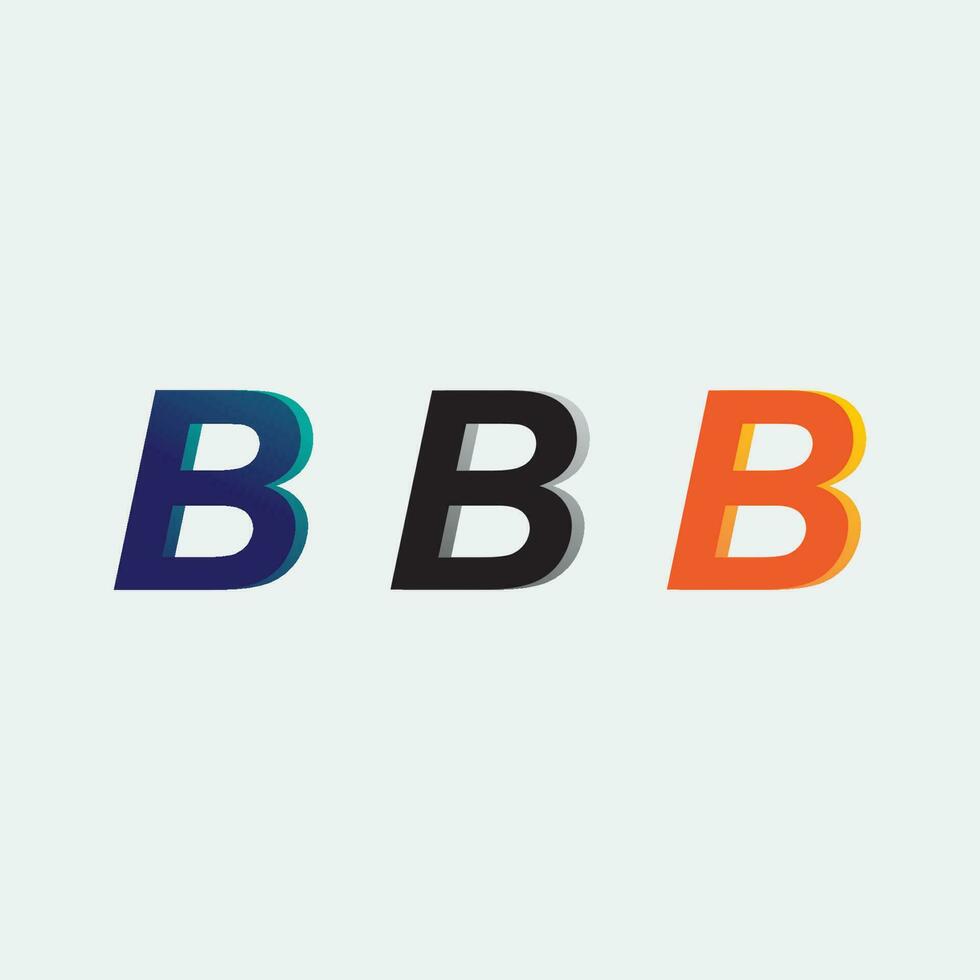 b Schriftart Symbol und Brief b Logo Vektor. b Logo Symbol Symbol Design Vorlage. vektor