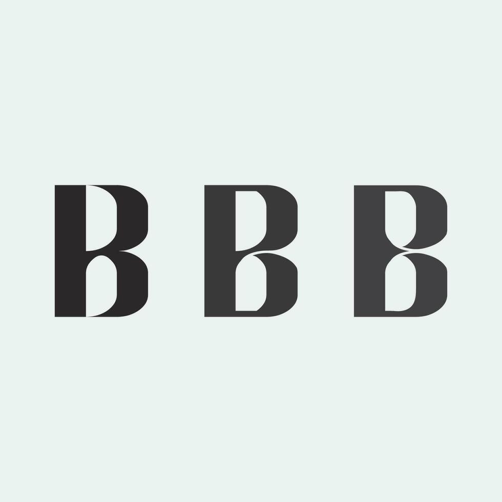 b Schriftart Symbol und Brief b Logo Vektor. b Logo Symbol Symbol Design Vorlage. vektor