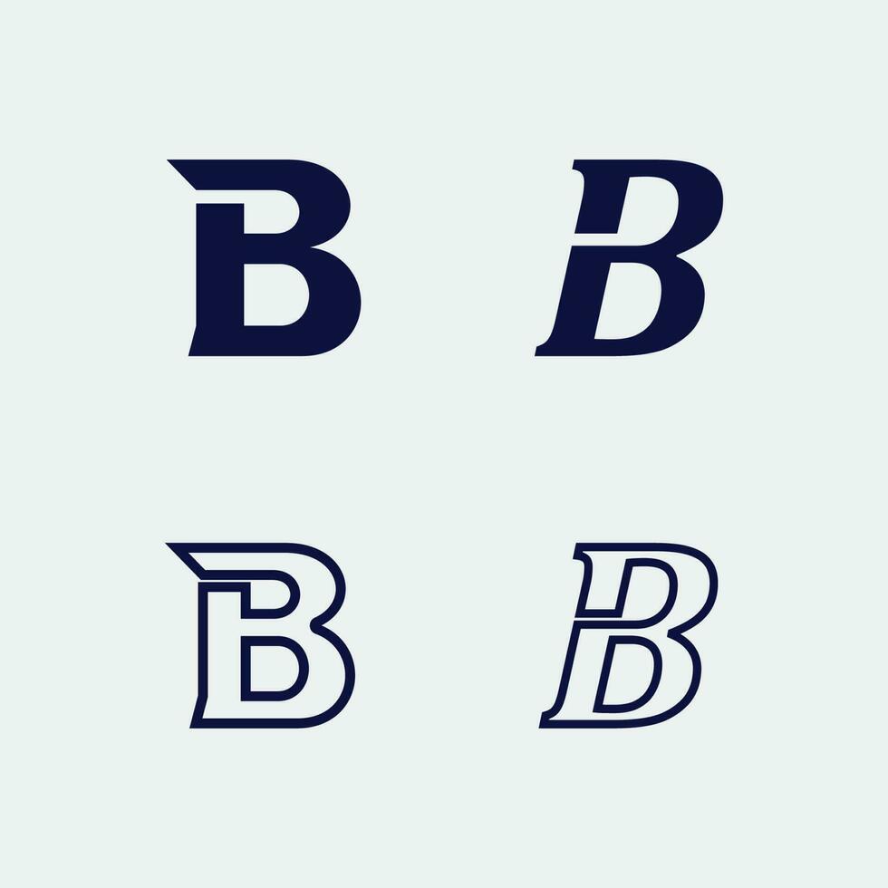 b Schriftart Symbol und Brief b Logo Vektor. b Logo Symbol Symbol Design Vorlage. vektor