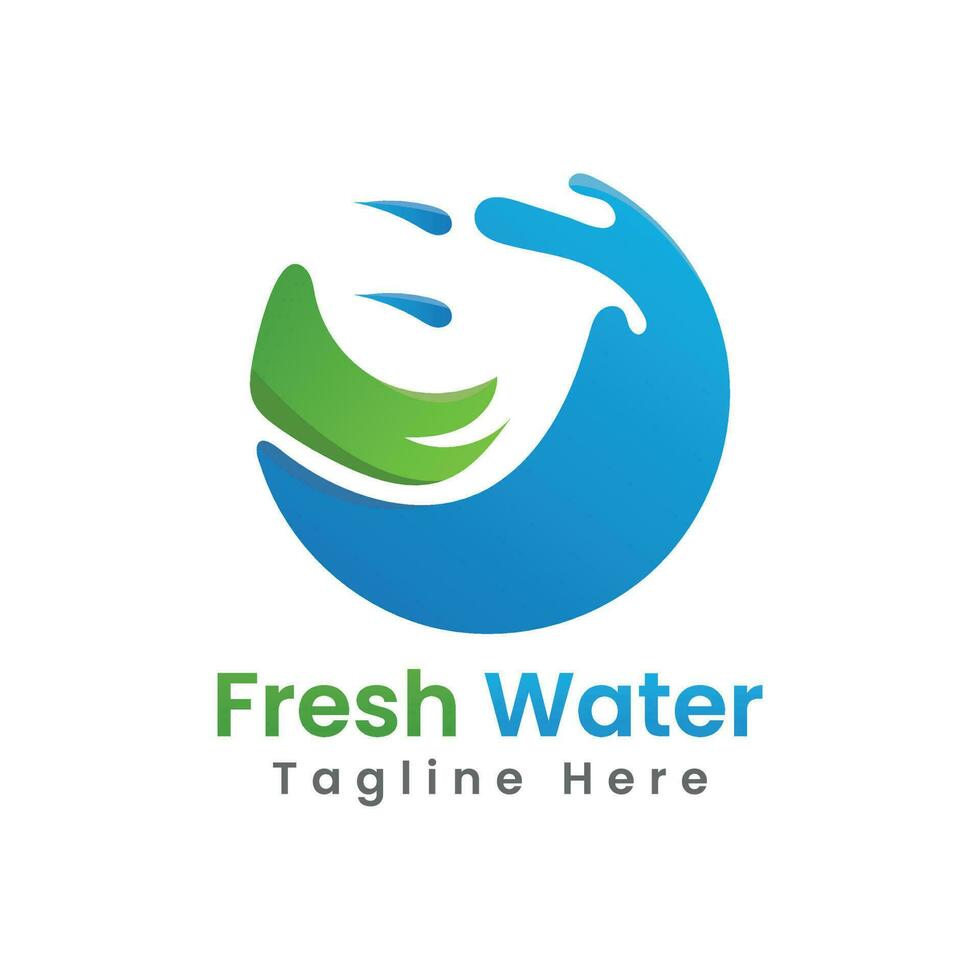 Unternehmen Logo frisch Wasser Vektor Vorlage Design