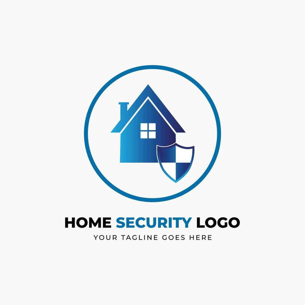 Zuhause Sicherheit Logo Design Vektor Vorlage