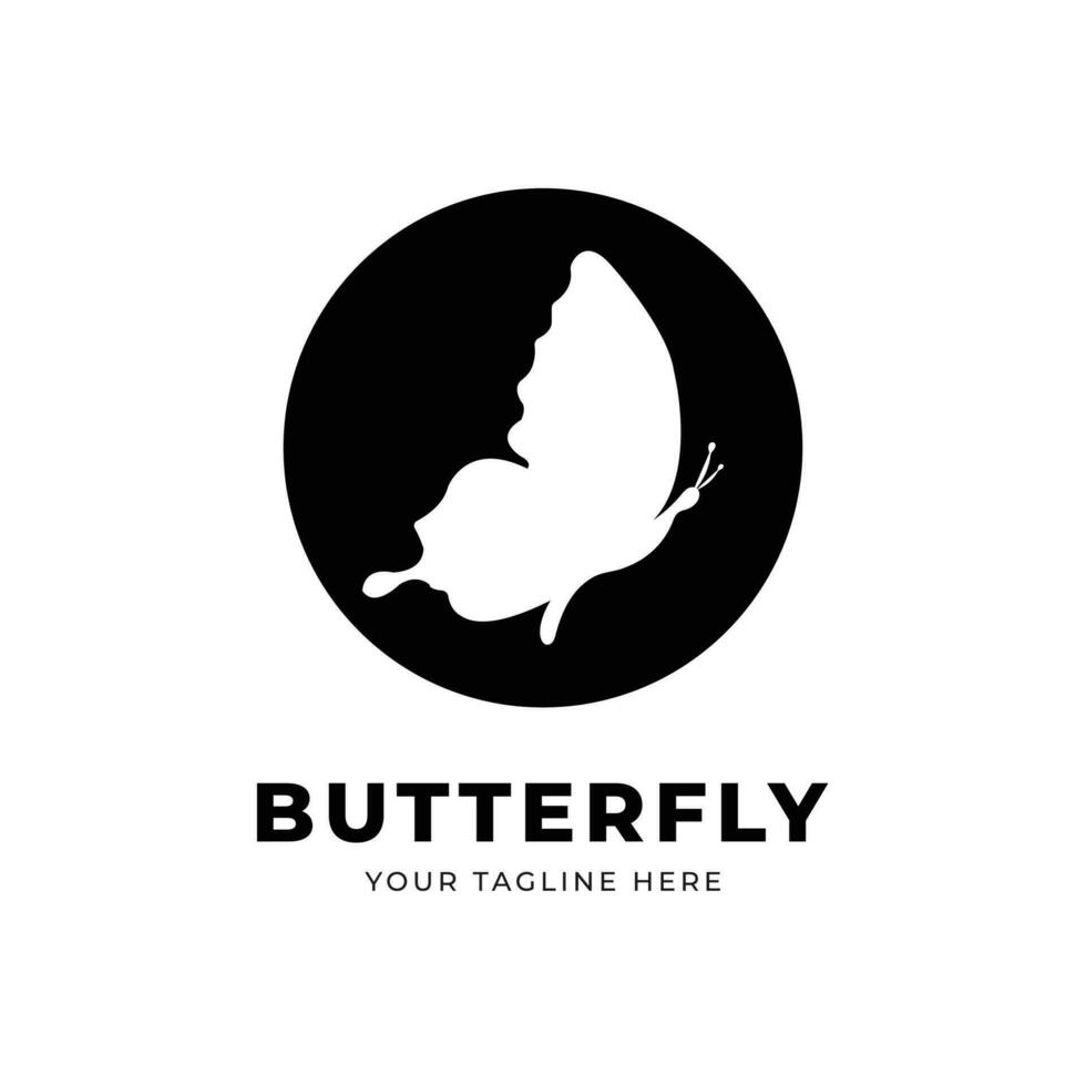 Schmetterlings-Logo-Design-Vektor-Vorlage vektor