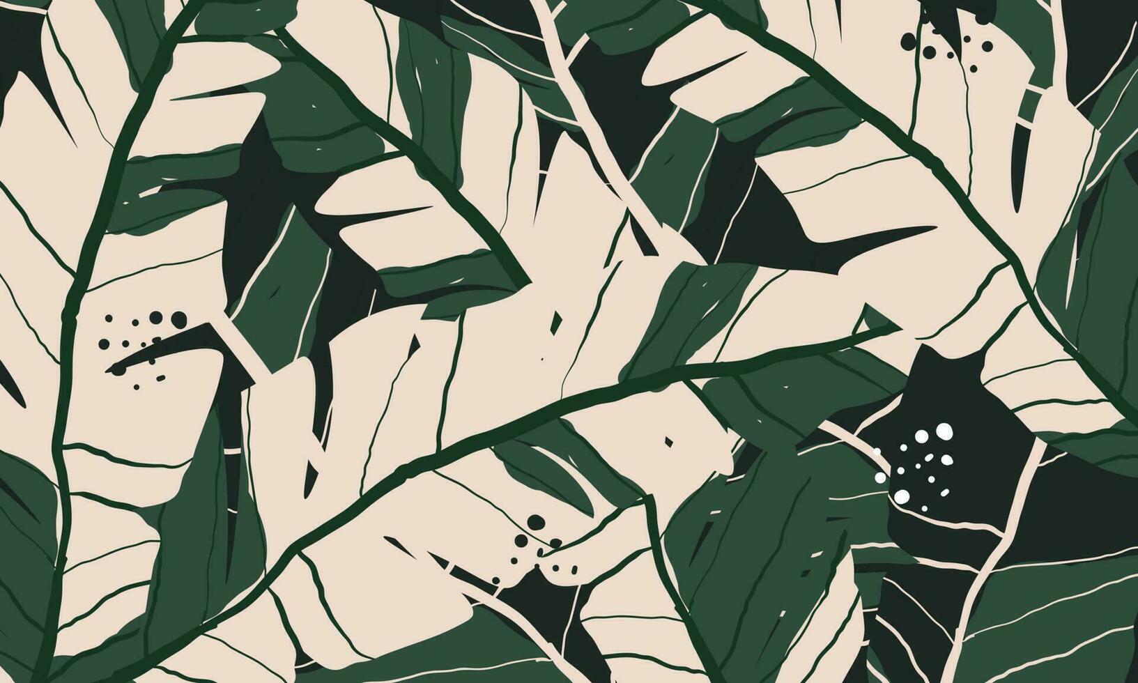 modern exotisch Urwald Pflanzen Illustration Muster vektor