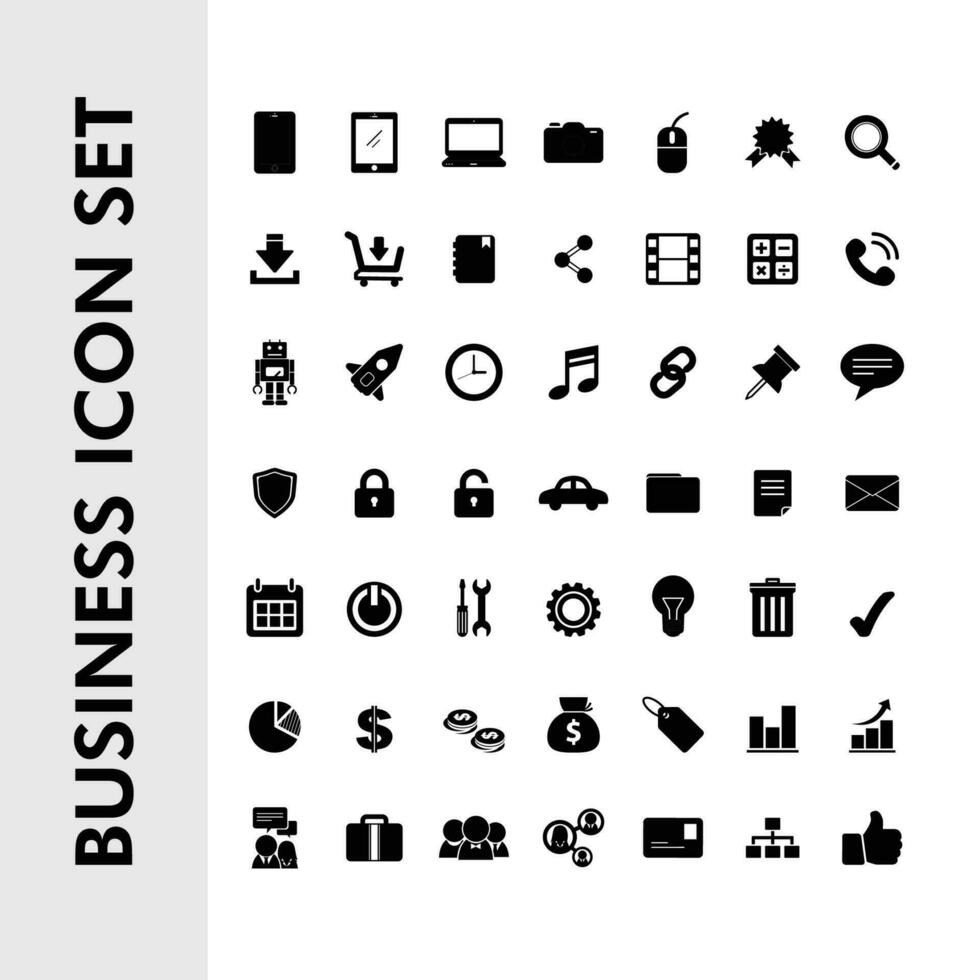 business ikonuppsättning vektor