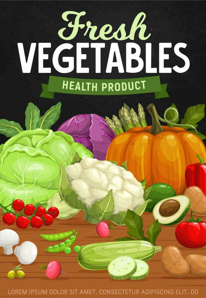 Bauernhof Gemüse, gesund Essen Vektor