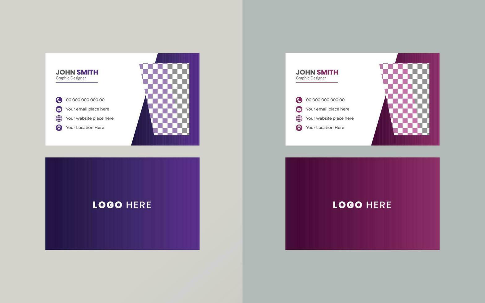 Vektor Geschäft Karten und modern kreativ und sauber Vorlage. einfach minimal Geschäft Karte Layout Design.